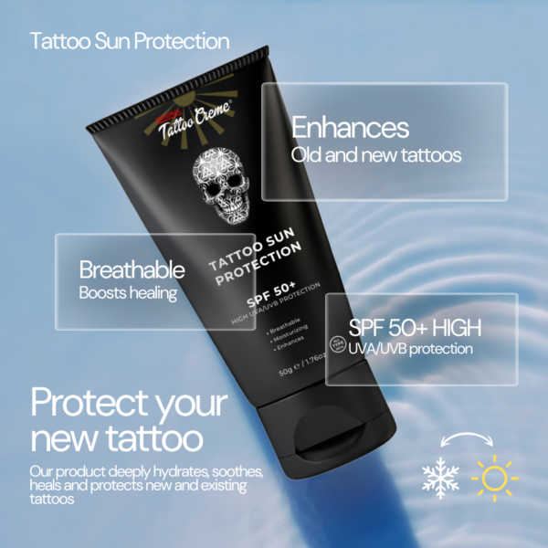 Tattoo Creme Original Tattoo Sun Protection SPF 50+ — 50g - Afbeelding 2